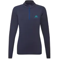 Mountain Equipment Cerrig LS Womens Zip-T cosmos - Größe 14 UK Damen 007463