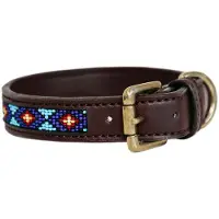 Kentucky Dogwear handgemachtes Halsband Pearls, Größe:XL, Farbe:blue