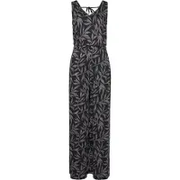 LASCANA Overall mit Blätterdruck und Bindeband im Rücken, sommerlicher Jumpsuit