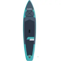 LifeGoods SUP Board Touring - 165 KG Tragkraft - 365 x 76 cm - Aufblasbar - Mit Sitz - Komplettes SUP Paket - Türkis