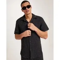 OAS Hemd Nearly Herren Black Cuba Waffle Shirt-XL