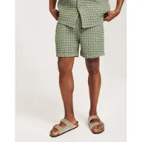 OAS Kurze Hose Porto Waffle Shorts Herren Dusty Green-S