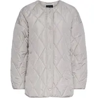 Pieces Stella Quilted Jacke Beige S Frau Beige S