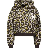 Alpha industries Logo Hoodie Camo Olive Leo Camo Größe: L | Kaputzenpullis Outlet | Damen | Grün