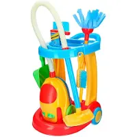 Colorbaby Mein Reinigungswagen Mit Staubsauger Simulations Spiel