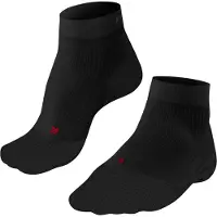 Falke TE 4 Short Damen Tennis Kurzsocken, 37-38, Schwarz, Baumwolle
