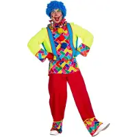Coppens Knallbunter Clown Kostüm für Herren