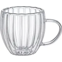 Salt & pepper Espressotasse Kyoto Transparent 90 ml (2er Set)