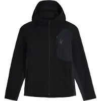 Spyder - Fleecejacke mit Kapuze - Bandit Hooded Jacket Black für Herren - Größe M - schwarz