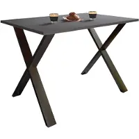VCM Premium Holz Esstisch | H. 76 x B. 80 x T. 80 cm | Küchentisch Speisetisch Tisch Xona X