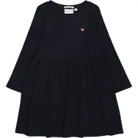 Tom Tailor Mädchen Mini-Kleid mit Rippstruktur, blau, Uni, Gr. 92/98