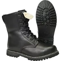 Brandit Boot Herren Springerstiefel schwarz Basics Leder EU47