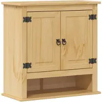 vidaXL Bad-Wandschrank Corona 70x33x71,5 cm Massivholz Kiefer