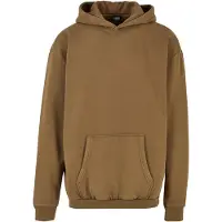 Urban Classics lässiger Herren Hoodie Rippbündchen Kapuze 360 g/m² mit Baumwolle Khaki