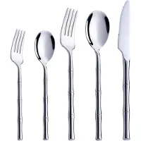 OEM Roestvrijstahl, 5-teiliges Besteckset, Silber, Besteckset für den Tisch