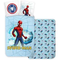 Spiderman Light Blue Kinderbettwäsche 100×135 cm, 40×60cm