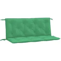 vidaXL Gartenbank-Auflagen 2 Stk. Grün 120x50x7 cm Oxford-Gewebe