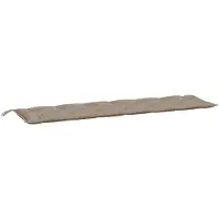 vidaXL Gartenbank-Auflage Taupe 200x50x7 cm Oxford-Gewebe