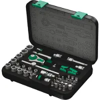 Wera 8100 SA 2 Zyklop Speed-Knarrensatz, 1/4"-Antrieb, metrisch, 42-teilig - 05003533001