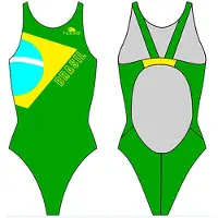 Turbo Brazilian Flag Pro Resist Badeanzug