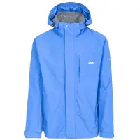 Trespass Edwards Ii Jacke Wasserdicht Winddicht Atmungsaktiv mit verstellbarer Kapuze Blau XXS