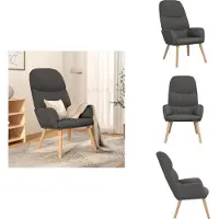 vidaXL Relaxsessel Dunkelgrau Stoff - Sessel