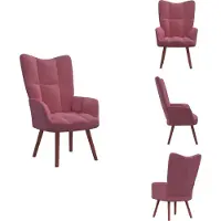 vidaXL Relaxsessel Rosa Samt - Sessel