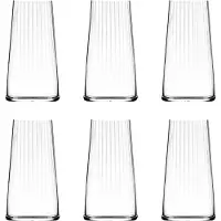 Stölzle Lausitz Longdrinkgläser Symphony / 6er Set Trinkgläser/Cocktailgläser/hochwertiges Longdrinkgläser Set in edlem Design/Gin Gläser