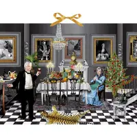 Sonstige Verlage Zettelkalender - Christmas Dinner for One