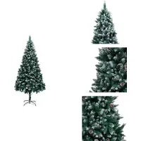 vidaXL Künstlicher Weihnachtsbaum mit Zapfen und Schnee 240 cm - Weihnachtsbäume