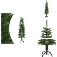 vidaXL Künstlicher Weihnachtsbaum mit Ständer Schlank 150 cm PE - Weihnachtsbäume