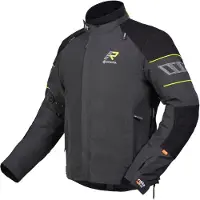 Rukka R-EX 2.0 Schwarz Grau Wasserdichte Motorrad Textiljacke Größe 58