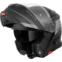 Bogotto H271 Taog Bluetooth Helm Schwarz Grau Größe XS