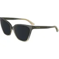 Calvin Klein CK24507S Unisex-Sonnenbrille Vollrand Butterfly Acetat Spritzguss-Gestell, grau