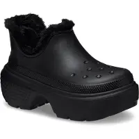 Crocs Stomp Gefütterte Shorty Damen Schwarz Stiefel