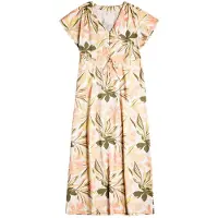 Roxy Dynamite Girl Again Kurzarm Midi-kleid