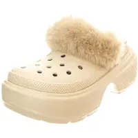 Crocs Stomp Gefütterte Clog Damen Beige Sandalen