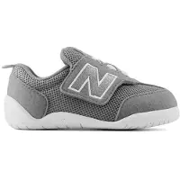New Balance Unisex für Kinder. NW1STV1 New-B First graue Lederschuhe (18.5 W), Wohnung, Klettverschluss, Lässig, Kinderbekleidung