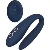 Dream Toys Göttin Ares - flexibler Paarvibrator (blau)
