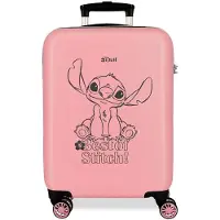 Disney für Frauen/Mädchen. 4671741 Kabinengröße Koffer Best of Stitch starr 55 cm rosa (OSFA), Lässig, ABS/Polykarbonat, Kinderbekleidung