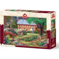 Art puzzle Puzzle Garten mit Pferden 1500 Teile