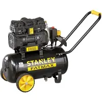 Nuair Fatmax Kompressor, 24 Liter, 8 bar, ölfrei leises Modell, horizontal, 1,5 PS, 160 l/min