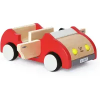 Hape Spielzeug-Auto "Familienauto", bunt, Spielzeugfahrzeuge, KinderB:13cm H:9cm T:23cm, Holz, Spielzeug-Auto, aus Holz, B:13cm H:9cm T:23cm
