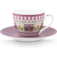 Pip studio Espressotasse & Untertasse Lily & Lotus Moon Delight Multi 120 ml