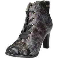 LAURA VITA Stiefelette Stiefelette Leder/Textil