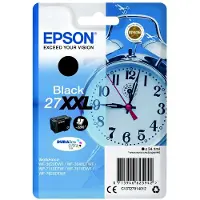 Epson Alarm clock Singlepack Black 27XXL DURABrite Ultra Ink, Hohe (XL-) Ausbeute, Schwarz, Tinte auf Pigmentbasis, 34,1 ml, 1 Stück(e), 2200 Seiten