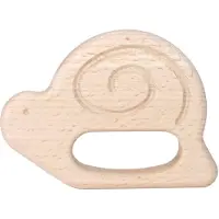 Bajo Holz Beißring Schnecke - nachhaltiges Baby Beißspielzeug Holz