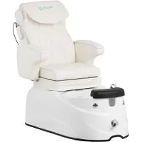 Physa Fußpflegestuhl elektrisch - mit Fußwanne - 105 W - 150 kg - weiß - Massagefunktion PHY_PSC_01