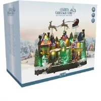 H&S Haus LED fliegender Schlitten 39 cm Weihnachtsdekoration