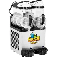 Royal Catering Granitor-Maschine für Slush-Getränke Sorbets Smoothies doppelt 600 W 2 x 10 l